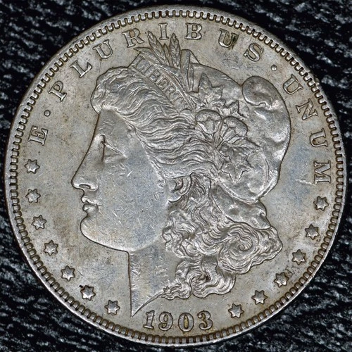 1903 (P) Morgan Silver Dollar $1 - Problem-Free Choice AU+