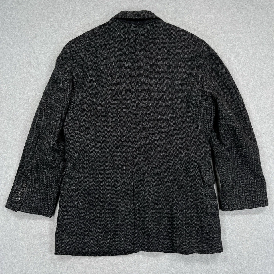 Blazer J Crew Yorkshire Tweed Moon Talla 38S Inglaterra Lana Espiga Abrigo Deportivo Foto 3 de 4