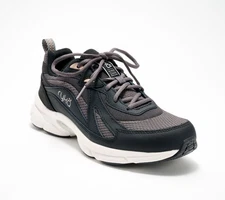 Ryka Women's Sz 8.5 Water-Repellent Lace-Up Walking Sneaker Black A687280