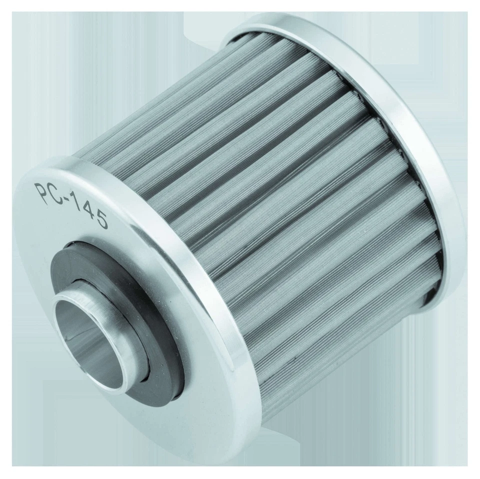 Многоразовый масляный фильтр из нержавеющей стали FLO PC Racing PC145X - Изображение 2 из 3