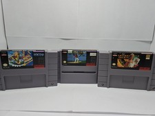 SNES 3 Game Lot Dennis the Menace True Golf Caesars Palace Super Nintendo Tested