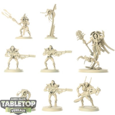 Necrons - 8x Kill Team: Hierotek Circle - grundiert