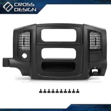 Dash Radio Bezel Climate Trim Panel Vent Fit For 2002-2005 Dodge Ram 1500