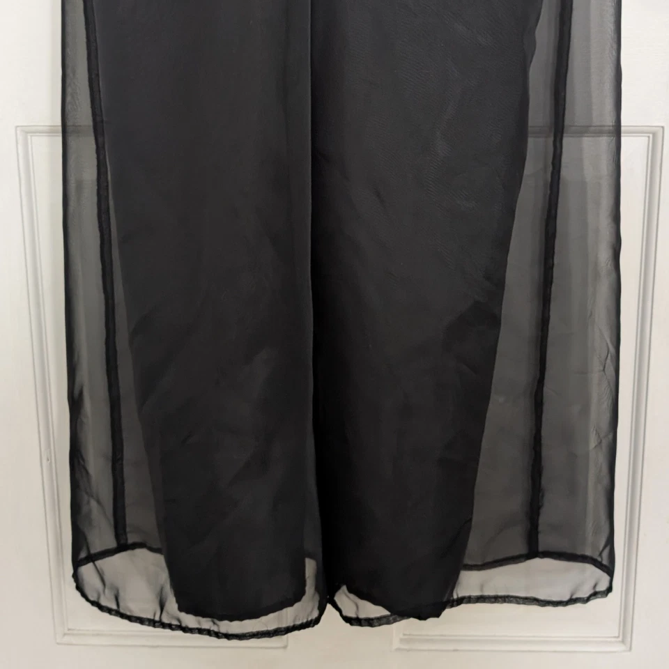 Mono De Colección Para Mujer TALLA 3/4 Vacaciones Evento Pierna Ancha Terciopelo Cachicho Negro Foto 3 de 4