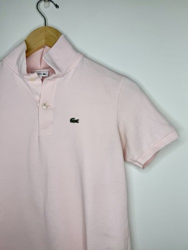 Polo Lacoste Teen Ragazzi Rosa Cotone Piqué Golf Manica Corta Camicia 14 Preppy Core - Foto 2 di 4