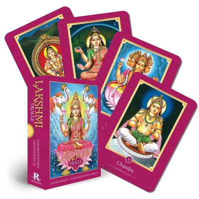 Lakshmi Oracle: 36 Gilded-Edge Full-color Cards and 128-page Book by Elisabeth J