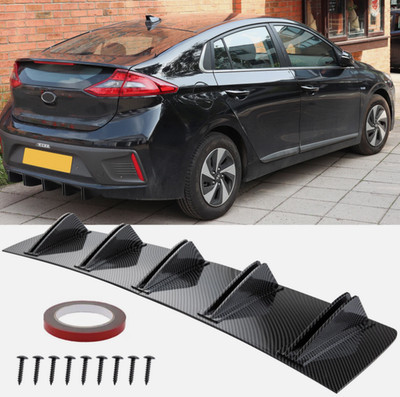 Carbon Fiber Rear Bumper Lip Spoiler Diffuser Wing Shark Fin For Nissan Altima