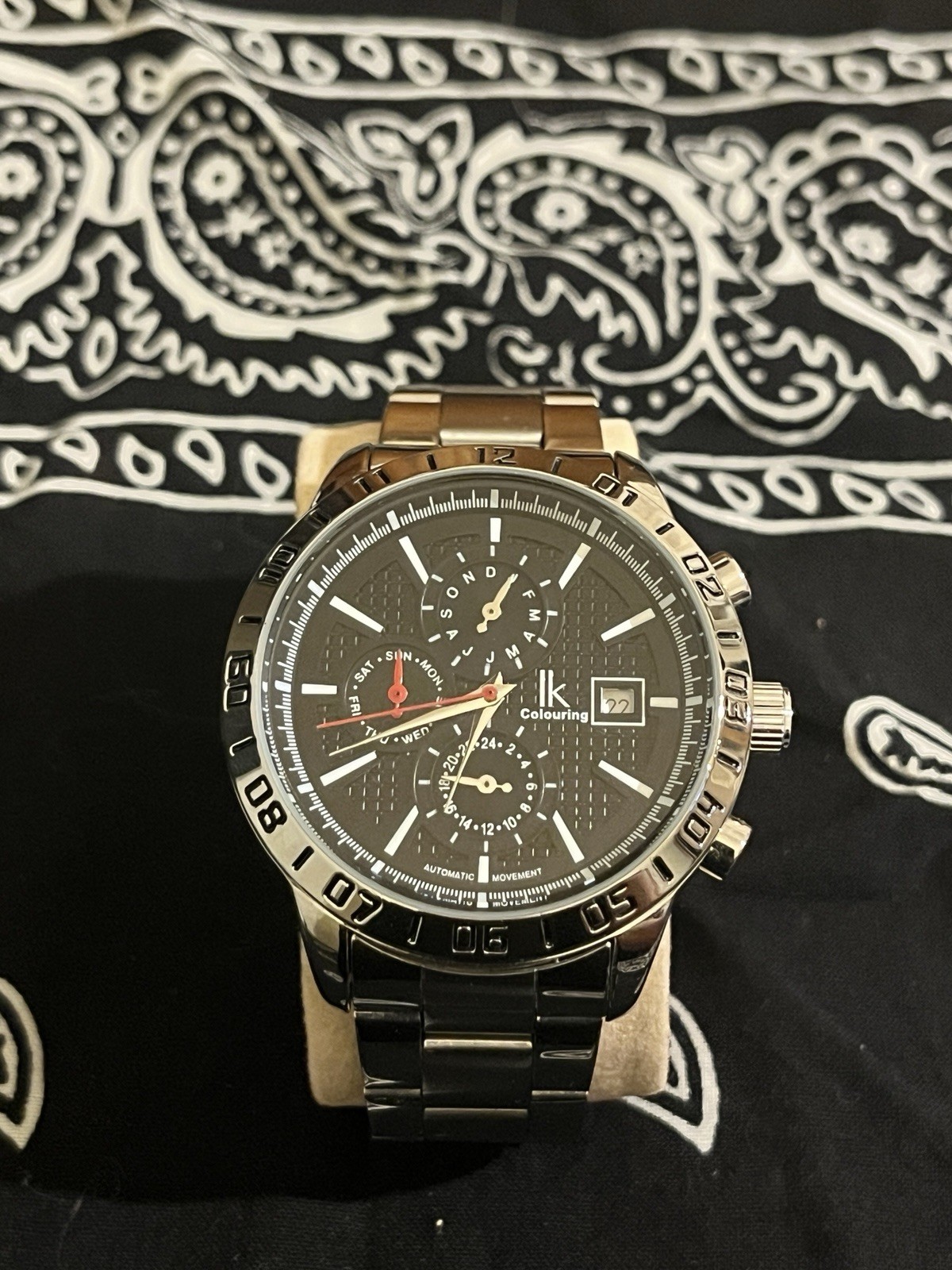 Ik Colouring Skeletonized Automatic Wristwatch Ta… - image 1