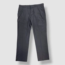 Perry Ellis Portfolio Men's Black Modern Fit Stretch Dress Pants Size 32W 32L