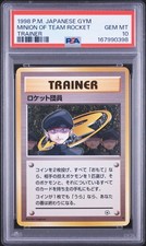 1998 POKEMON JAPANESE GYM TRAINER MINION OF TEAM ROCKET PSA 10