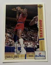 1991-92 Upper Deck Basketball Card #328 Charles Jones Washington Bullets