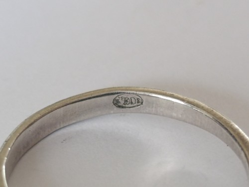 Bague Argent Massif & Pierre à Identifier Taille 58 - 1,8 g Bijoux - 第 3/5 張圖片
