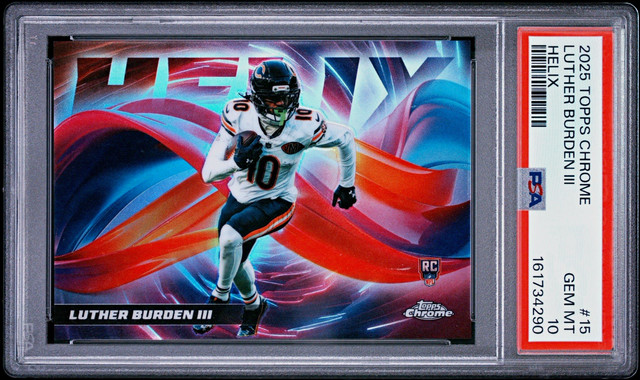 2025 Topps Chrome Helix #HX-15 Luther Burden III RC PSA 10