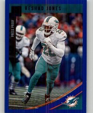 2018 Donruss Reshad Jones Press Proof Blue #169 Miami Dolphins