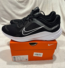 New Nike Quest 5 Men’s Low Top Running shoes Black/White/SmokeGrey 12 DD0204-001