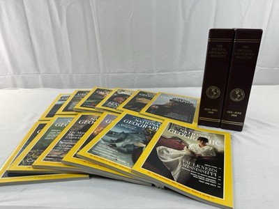National Geographic 1989 Full Year Lot of 12 + Maps + Slip Covers