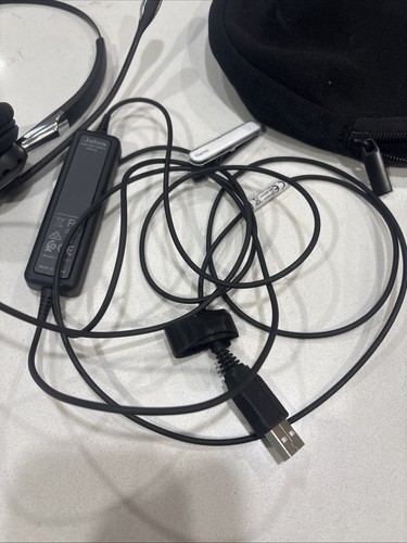 Jabra BIZ 2400 II Duo USB Mic Headset 2499-823-309 - Czarny (przetestowany/działa) - Zdjęcie 3 z 6