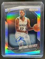 2024-25 Prizm Black Antonio Reeves Auto RC Silver Prizm #214 Pelicans