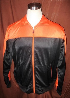 Royal Threads Canada Men's Track Jacket, Black, Orange, Size 2XL, New, Reg $80