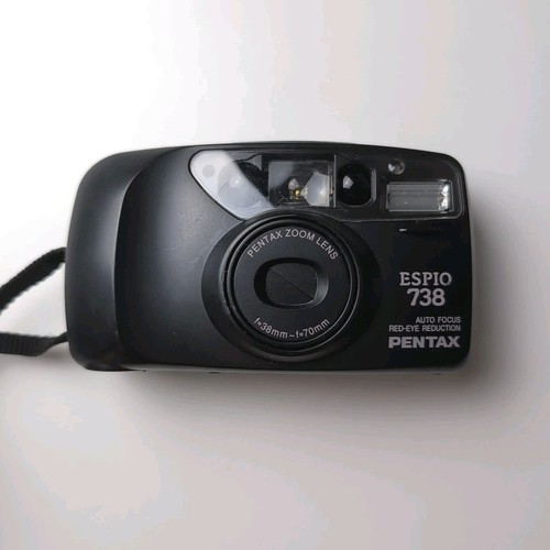 pentax 738 camera auto zoom lens f= 38mm f= 70mm red eye reduction working