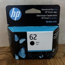 Genuine HP 62 Black Original Ink Cartridge 200 pages C2P04AN 140 OEM Exp 2/2026