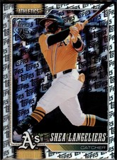 2026 Topps #305 Shea Langeliers Topps Foil Pattern Athletics