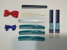Vintage Lot of 10 Hair Barrettes Combs Lifters