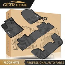 Car Floor Mats Liners 3rd Row Liners Carpet For 2022-2025 Acura MDX 3D Rubber