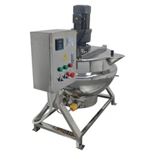 TECHTONGDA Electric Commercial Cooking Jacketed Kettle 26.5 Gallon Capacity New