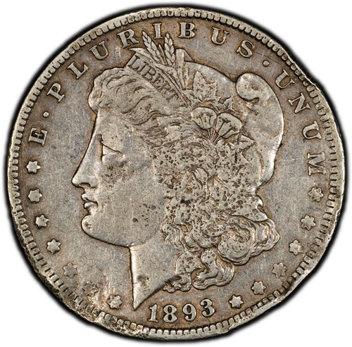 1893-O Morgan Silver Dollar - PCGS GOLD SHIELD VF - NEW ORLEANS KEY DATE!