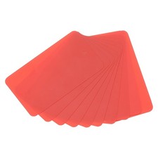 50 Pcs Waterproof Blank Shipping Tags 3.5" x 2" with Hole Red