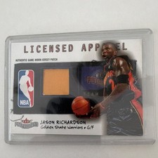 2003-04 Fleer Patchworks Jason Richardson Licensed Apparel Jersey Patch LA-JR W…