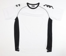 Kappa Men's XL White T-Shirt, Short Sleeve, Crew Neck