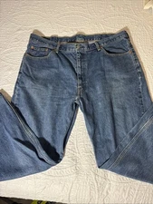 LEVIS 550 Relaxed Fit Jeans Mens 42x30 Blue Stonewash Denim Red Tab