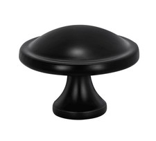 10 Pack Cabinet Knobs Black Round Mushroom Hardware Cabinet Knob for Dresser ...