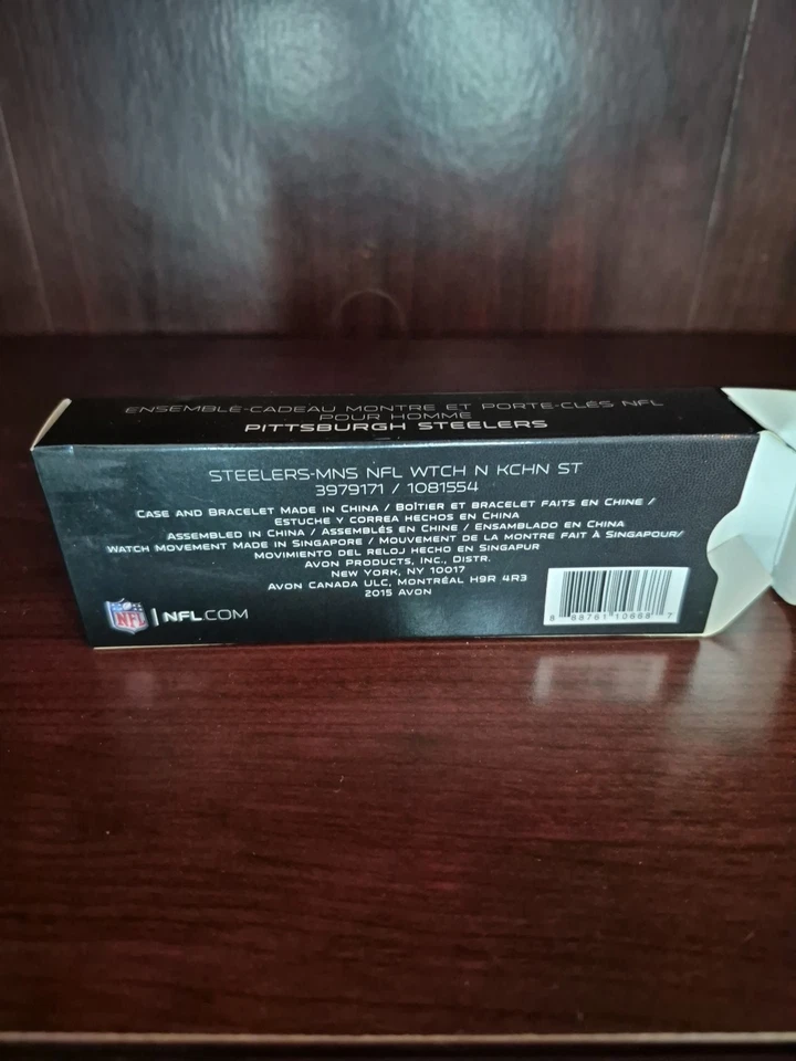 Juego de regalo de reloj y llavero NFL para hombre Pittsburgh Steelers nuevo en caja batería nueva Foto 4 de 4
