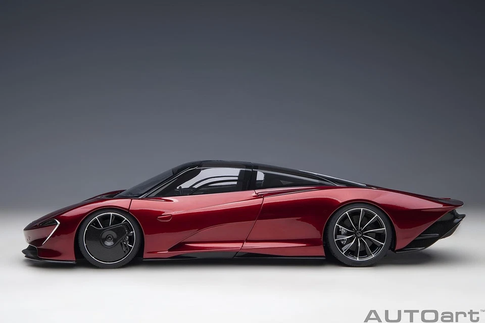 AUTOart 1 18 McLaren Speedtail Metallic Red Model Car Japan - Image 4 of 4