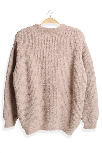 ComfyLuxe Solid Color Twist Knot & Ribbed Pullover Sweater - Picture 7 of 13