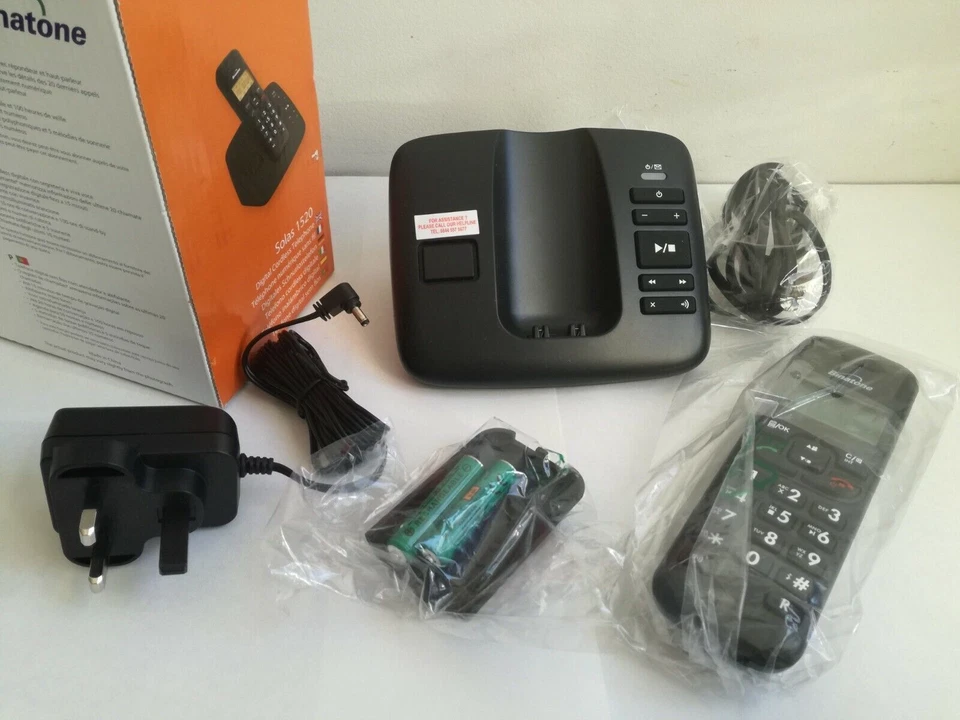 NUEVO Binatone Solas 1520 Teléfono inalámbrico digital único con enchufe... - Imagen 4 de 4
