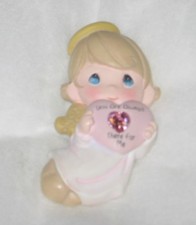 Precious Moments 1999 Avon Angel Heart Pin Pink Stone