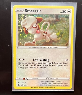 Pokmon TCG Smeargle McDonald's Promos 2022 15/15 Holo Error Holo Rare |  eBay