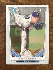 2014 Bowman Chrome Draft CDP60 Austin DeCarr New York Yankees Baseball Card