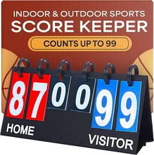 Scoreboard/Score Keeper for Indoor & Outdoor Sports - Ping pong/Basebal