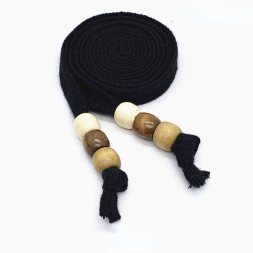 Wooden Beaded Cotton Drawstring Cord Replacement Rope for Hoodie Pants Rope Tape - Picture 4 of 42