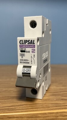 CLIPSAL POWERGUARD 40 AMP MCB B40 6kA CMB140 PCB6B140G
