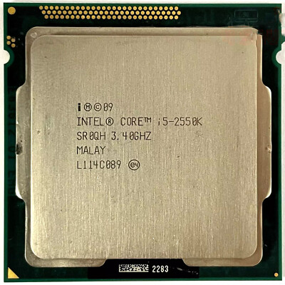 Intel Core i5-2550K CPU Quad Core 3.4GHz 4-Thread 6M SR0QH LGA 1155 Processor