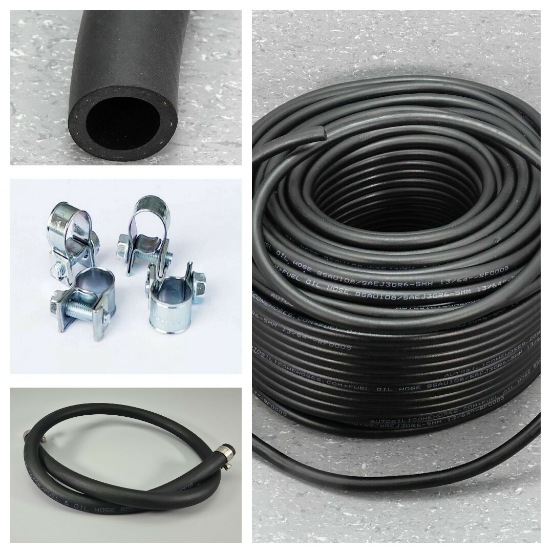 RUBBER FUEL HOSE E10 UNLEADED PETROL DIESEL OIL LINE FUEL PIPE