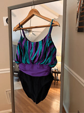 Cole Purple One Piece Swimwear Size 14