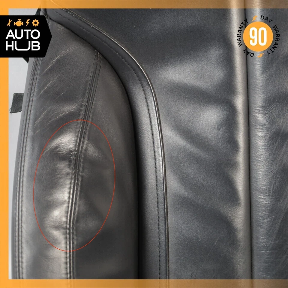 Cojín de asiento superior delantero izquierdo negro OEM BMW F12 650i 640i 12-19 Foto 3 de 4