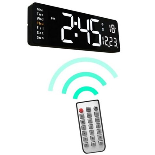 16'' Large LED Digital Wall Clock Temperature Date Display Electronic Wall Clock - Picture 6 of 13
